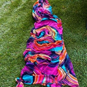 S/M Colorful City Night Dress | Great for Warm Weather (USED) Like New/Worn once